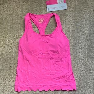 Lilly Pulitzer Fitted Pink Sleeveless Tank Top